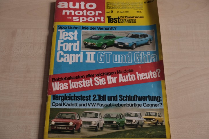 Deckblatt Auto Motor und Sport (09/1974)